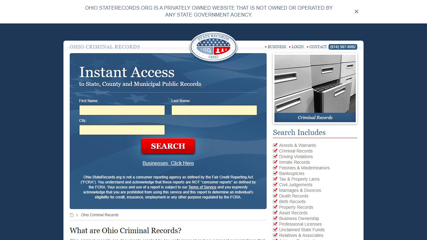 Ohio Criminal Records | StateRecords.org